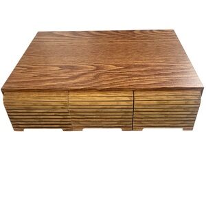 Vintage Wood Cassette Tape
Storage Box Case. 3 Drawers. Great Condition.